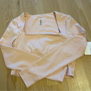 Beyond yoga light pink crop top